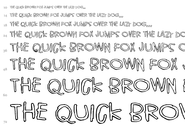 World without end font waterfall